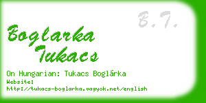 boglarka tukacs business card