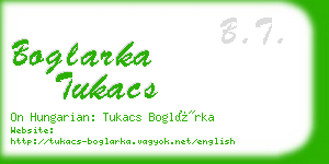 boglarka tukacs business card